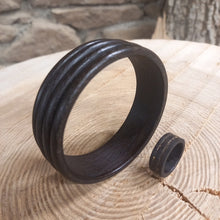 Załaduj obraz do przeglądarki galerii, Bransoleta i pierścień z wenge