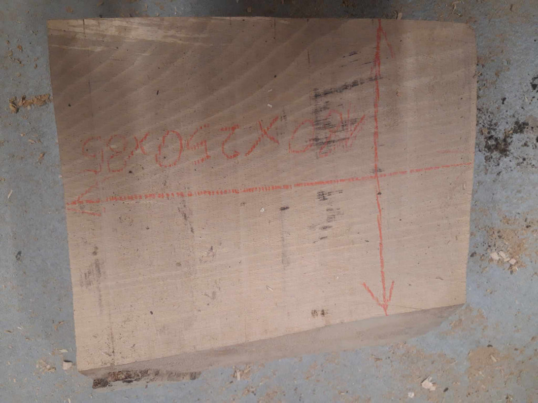 Blank drewna buku 180x250x85mm, 060