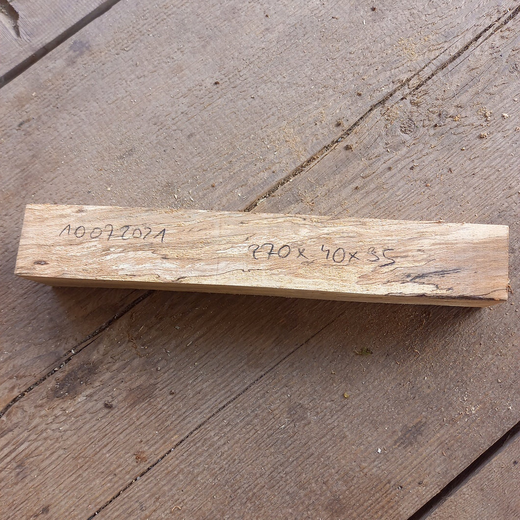 Gedämpfte Birke (Stichsäge) 270x40x35 mm, Holz zum Stabilisieren und Drechseln 10072021