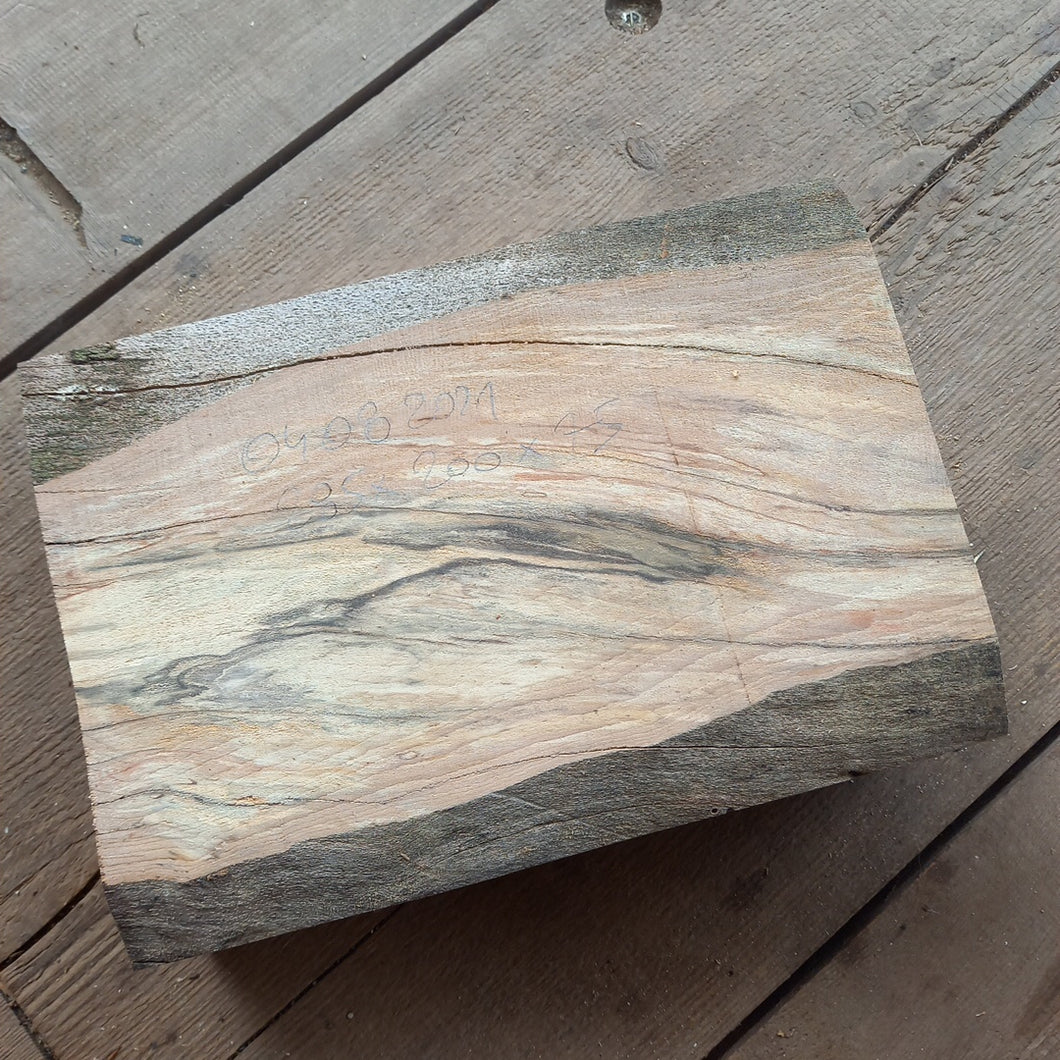 Gedämpfte Birke (Rohling/Kanne) 285x200x75 mm, Holz zum Stabilisieren und Drechseln 04082021