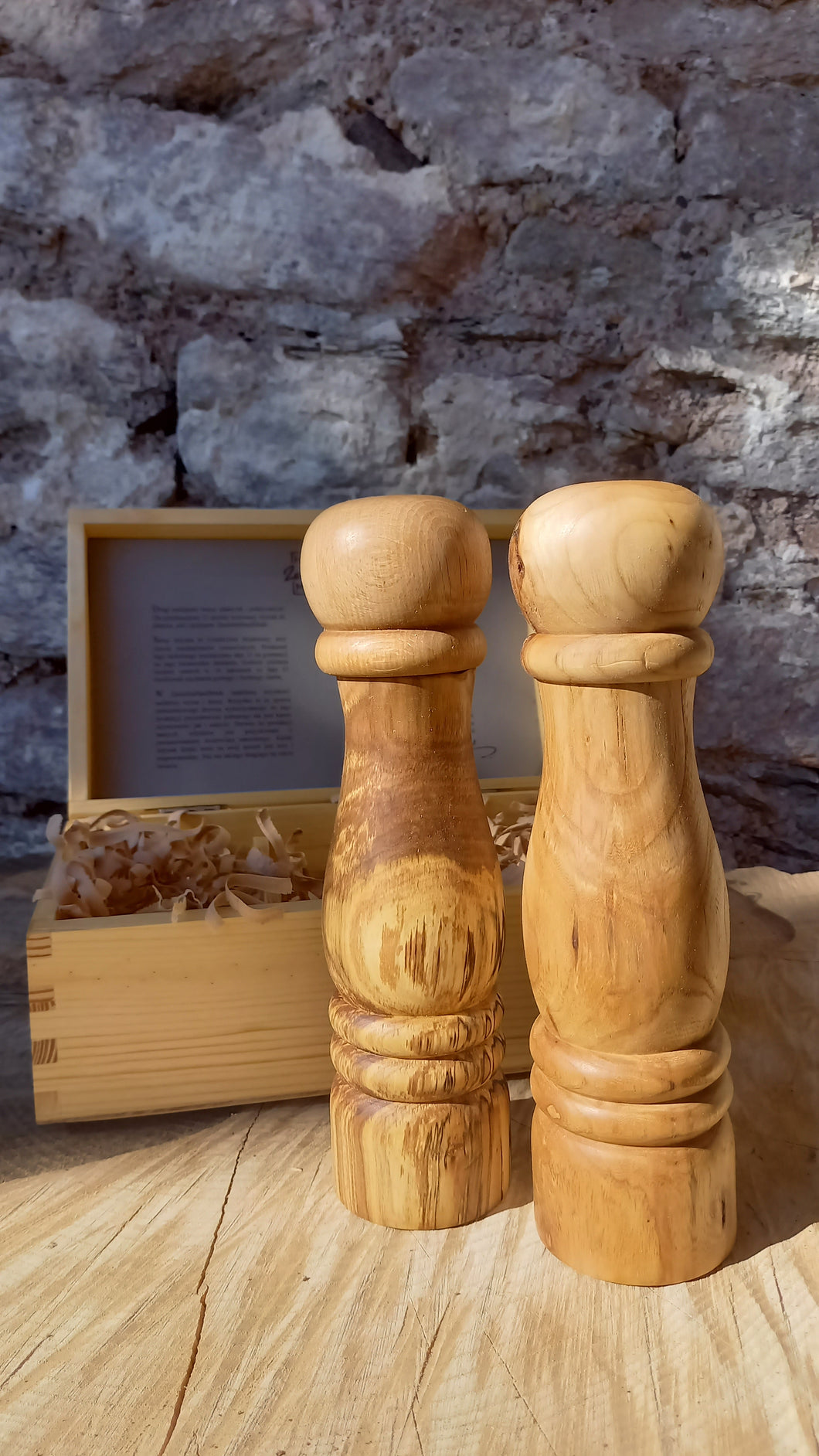 Młynki do soli i pieprzu, 22,5cm, jesion i jarzębina